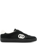 Gucci Monogram Lace-Up Sneakers