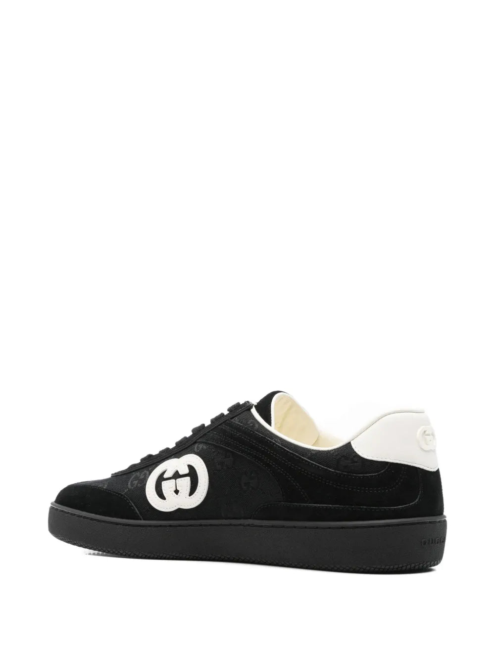 Gucci Monogram Lace-Up Sneakers