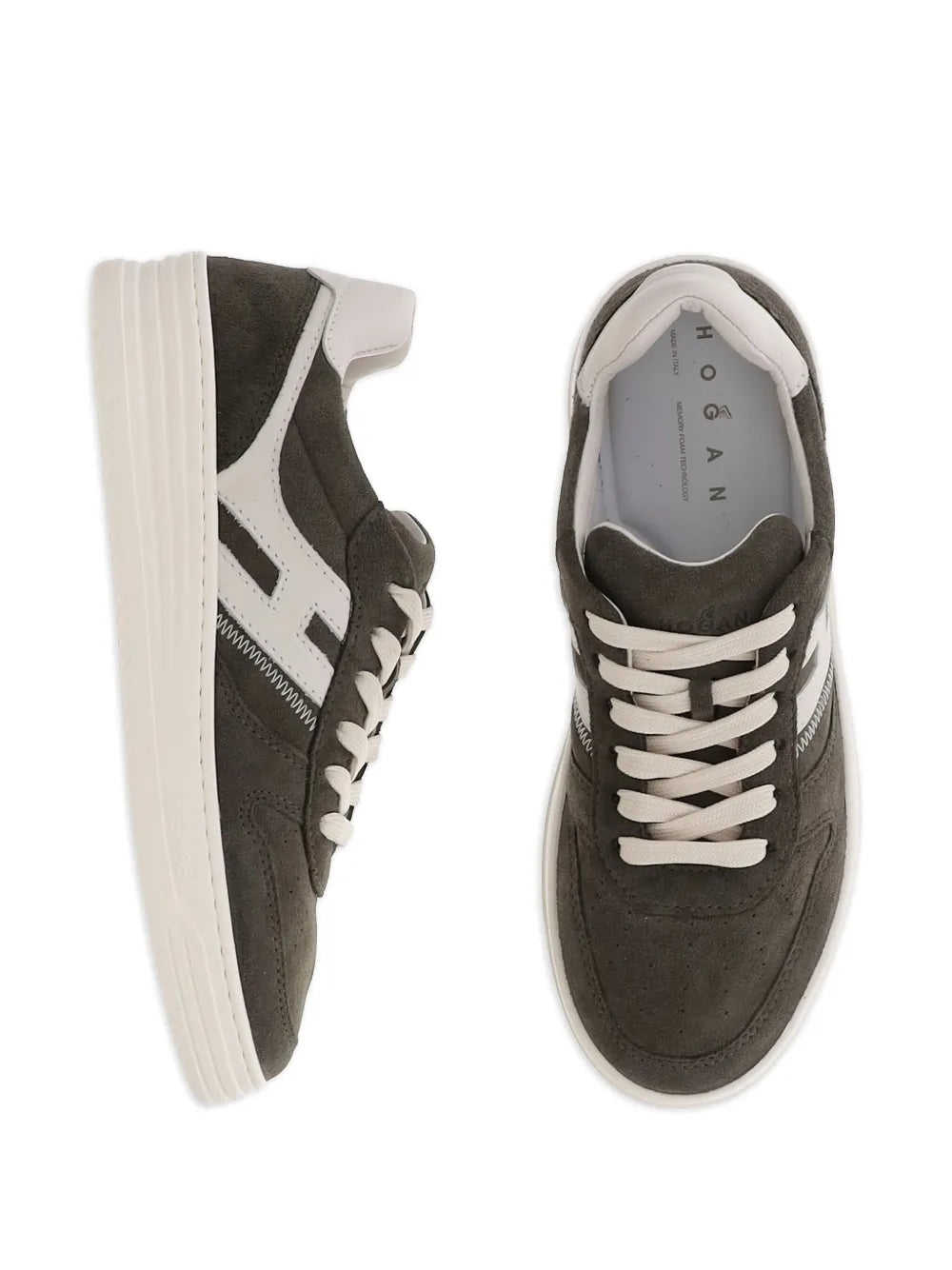 Hogan H630 Suede Leather Logo Sneakers