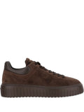 Hogan Lace-Up Round-Toe Sneakers
