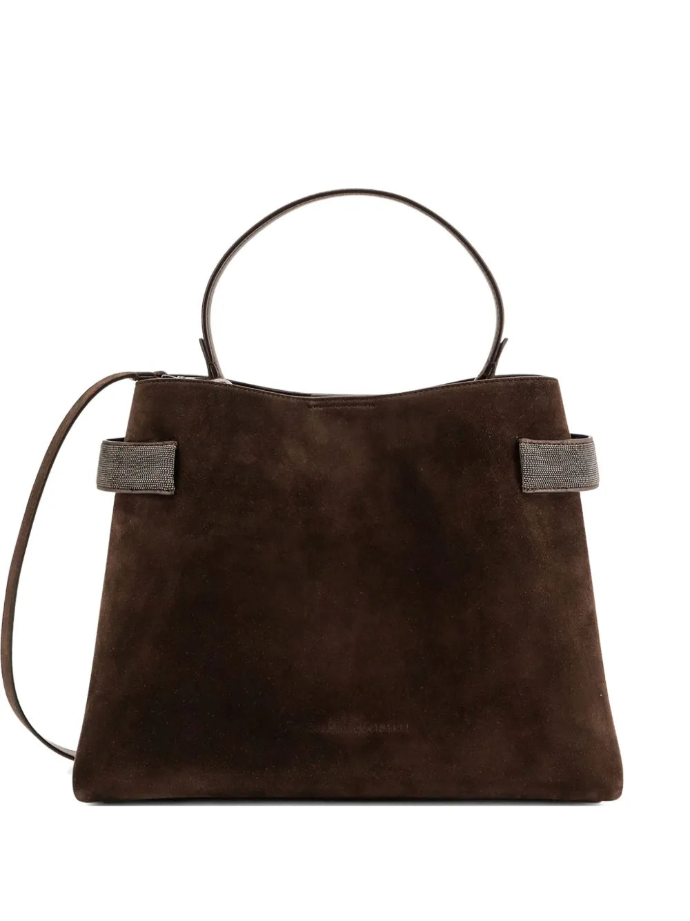 Brunello CucinelliEssence suede beaded shoulder bag