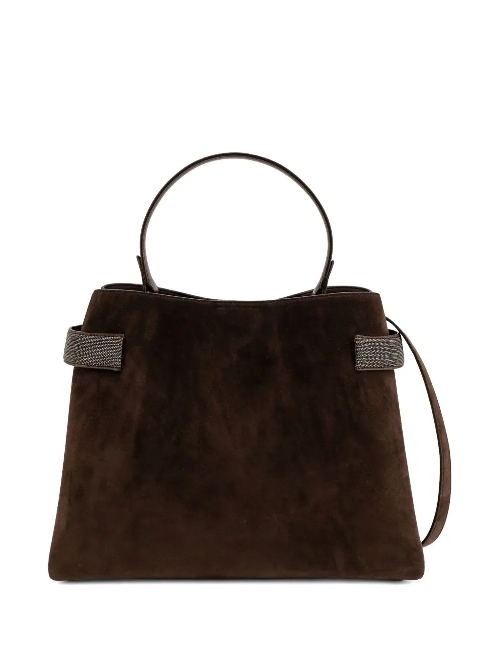 Brunello CucinelliEssence suede beaded shoulder bag
