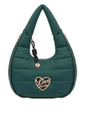 Love Moschinoquilted heart-plaque shoulder bag
