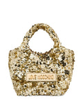 Love Moschinosequin embellished top-handle bag