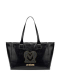Love Moschinologo-plaque studded tote bag