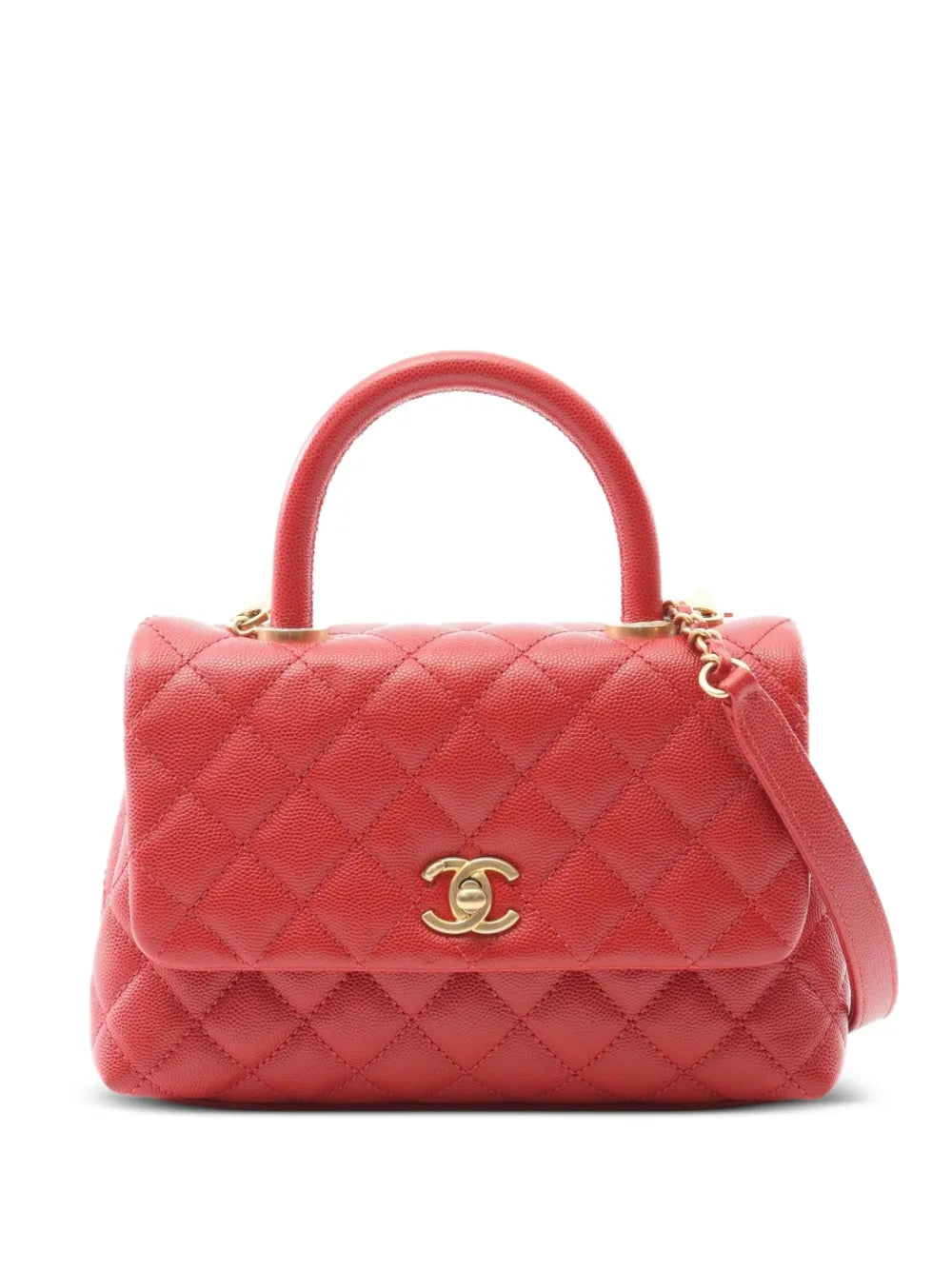 Pre-OwnedCHANEL Pre-Owned2017-2018 Coco Handle leather shoulder bag