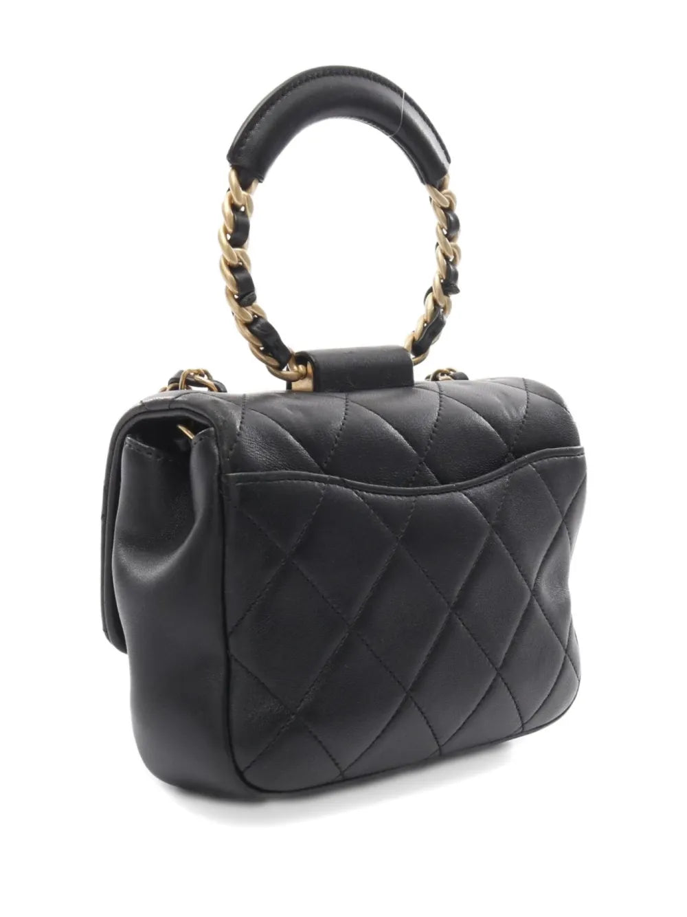 Pre-OwnedCHANEL Pre-Owned2019 quilted lambskin chain handbag