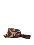 sprayground kidHennyville check-pattern shark-detail backpack