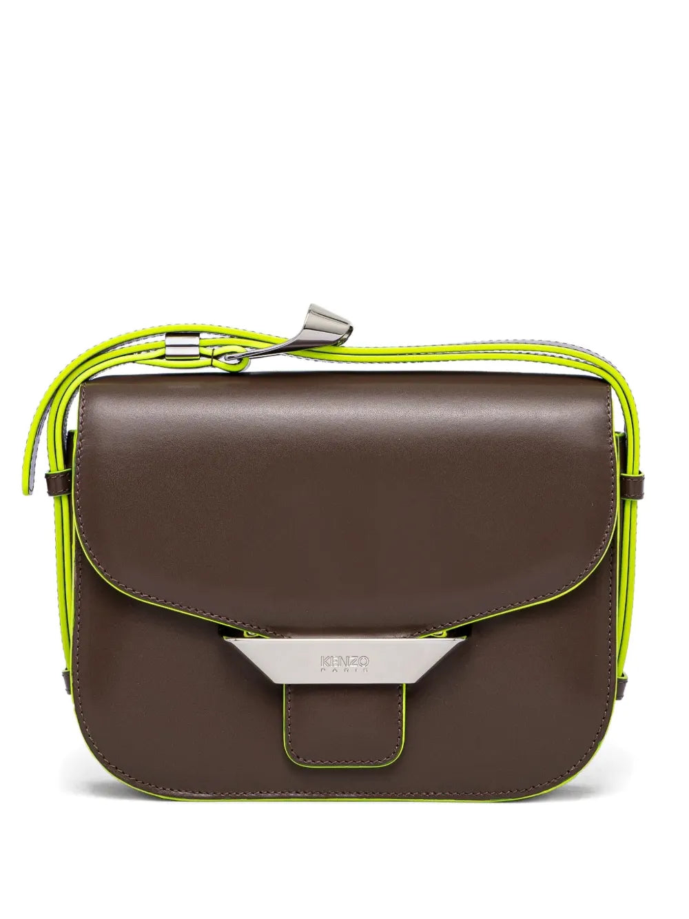 KenzoRibbon leather flap bag