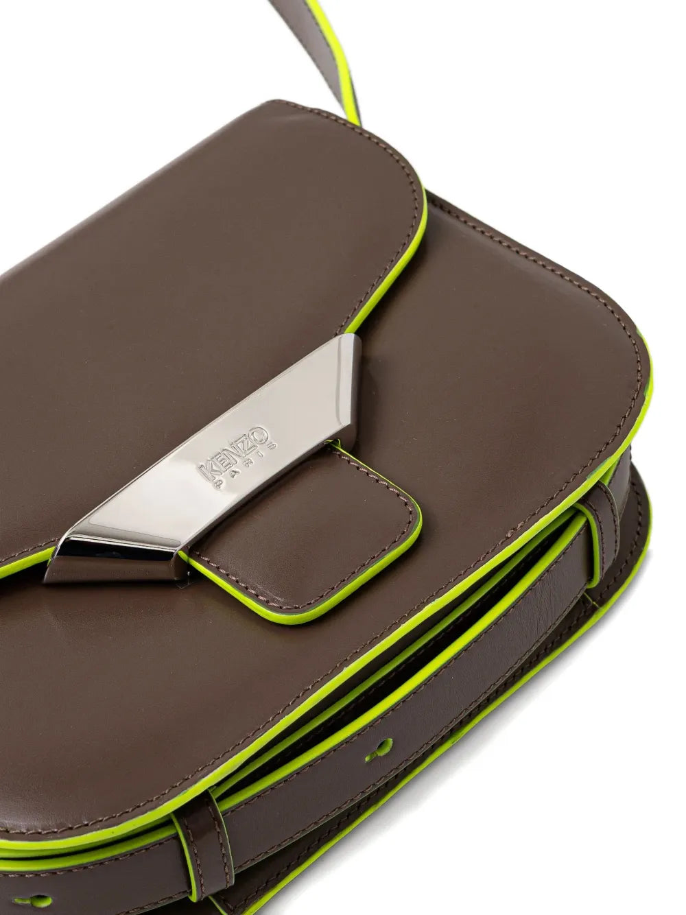 KenzoRibbon leather flap bag