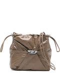 Dieseldrawstring leather bucket bag