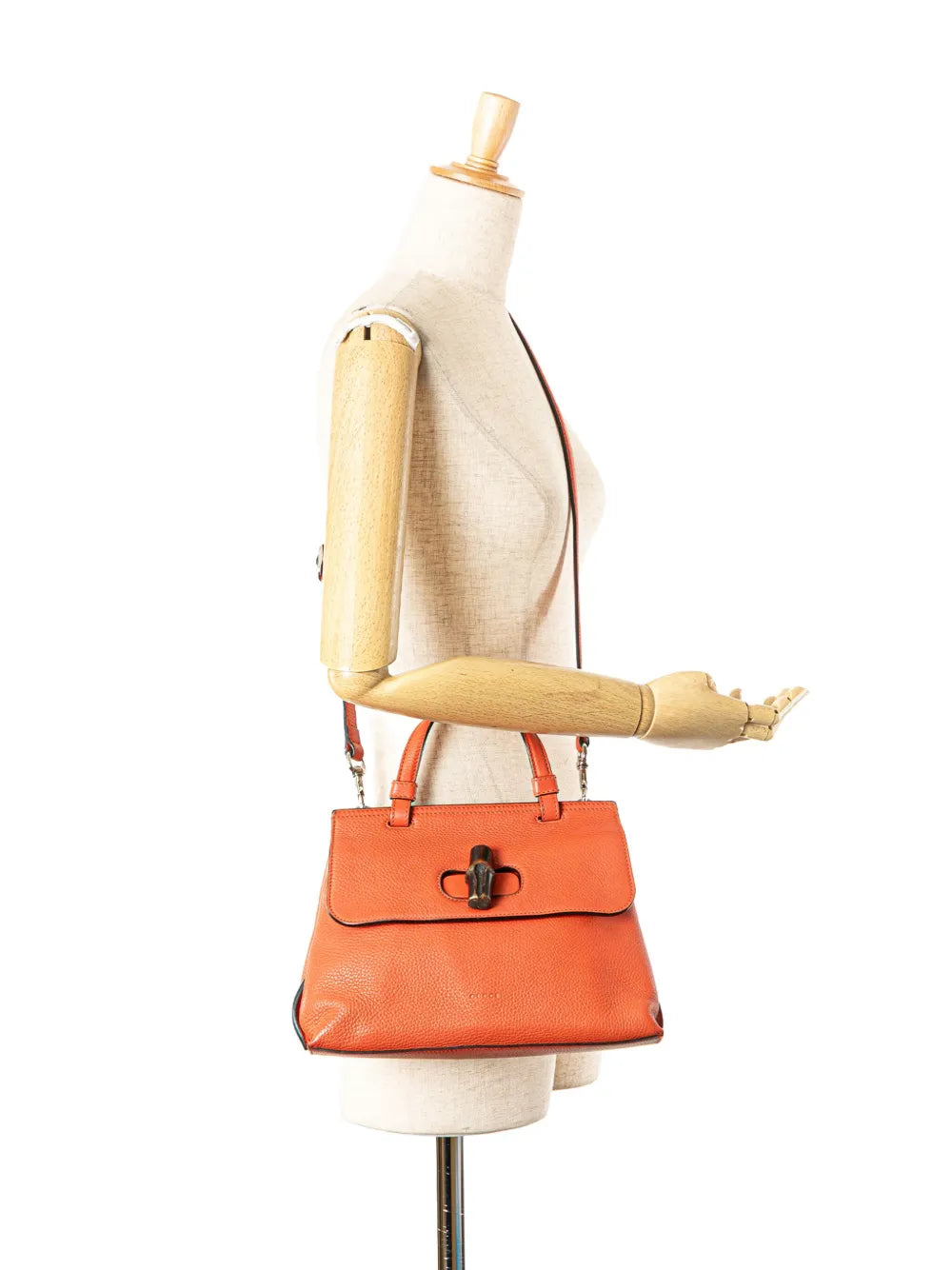 Pre-OwnedGucci Pre-Owned2000-2015 Small Leather Bamboo Daily satchel