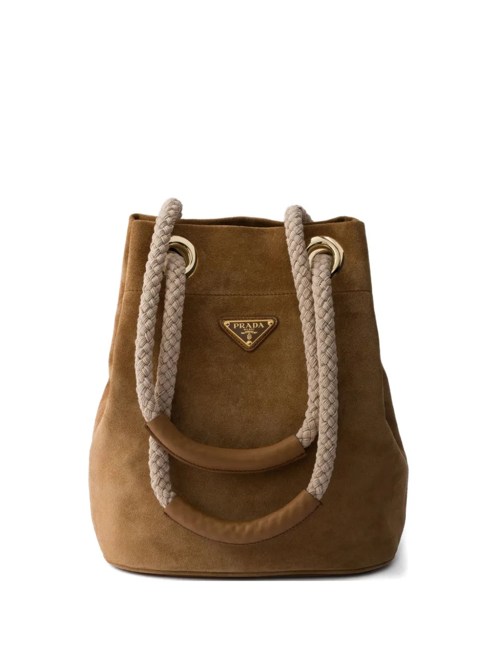 Pradamedium Mariner suede bucket bag