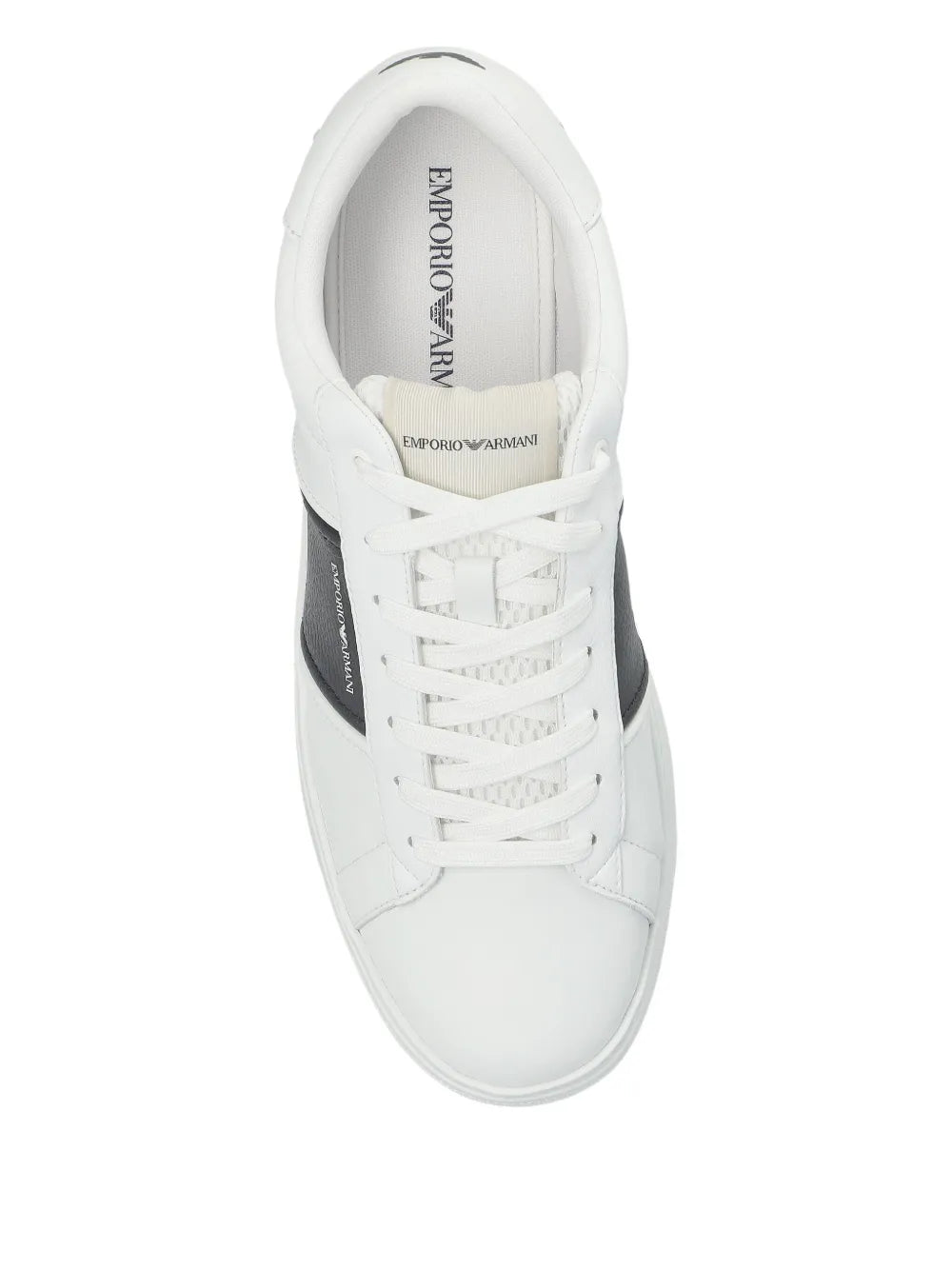 Emporio Armani Leather Panelled Sneakers