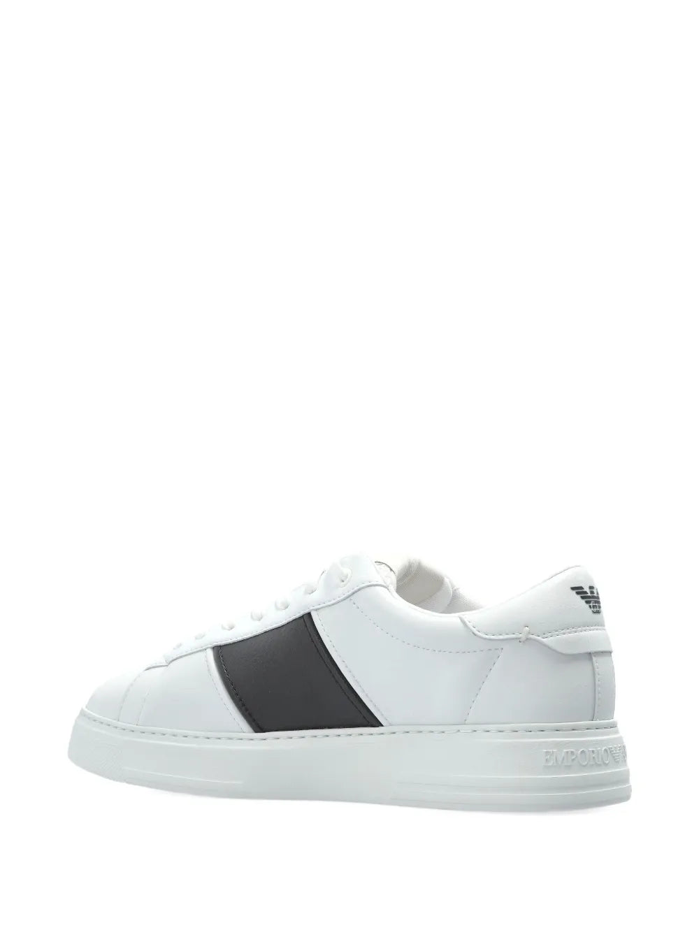 Emporio Armani Leather Panelled Sneakers