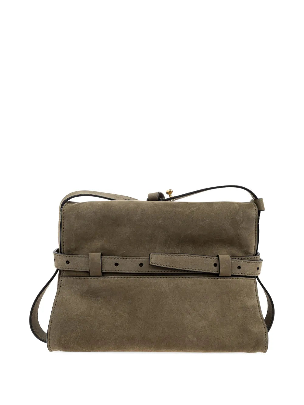 Moschinomedium Tie Me suede crossbody bag