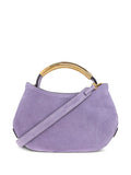 MoschinoHandle-Me curved suede tote bag