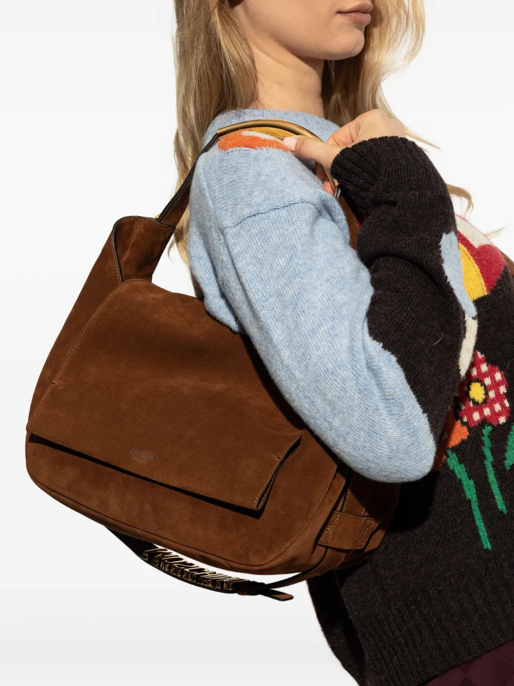 Moschinohandle-detail cross body bag