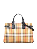 Pre-OwnedBurberry Pre-Owned2000-2017 Medium House Check Canvas Banner satchel