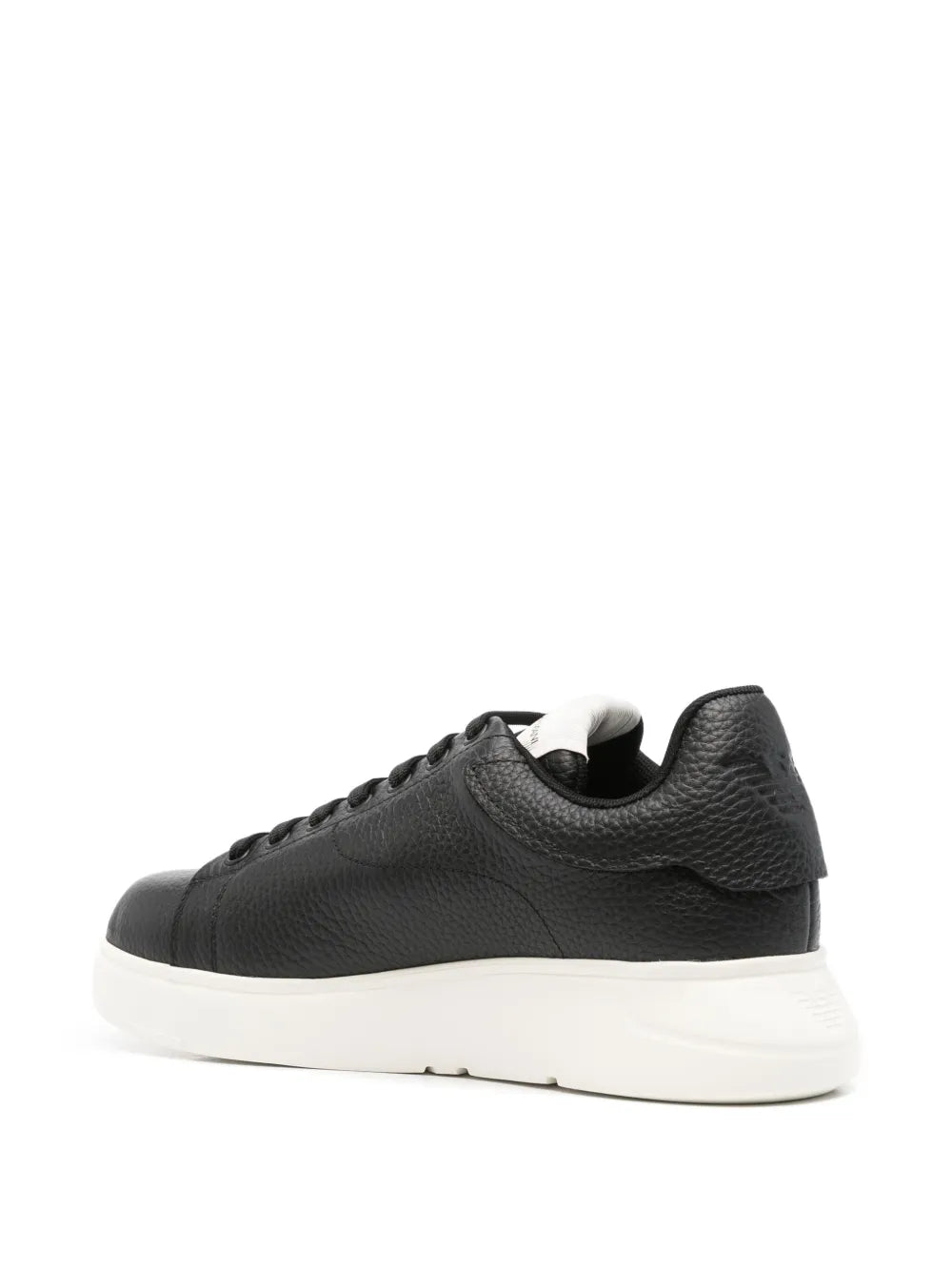 Emporio Armani Textured Leather Sneakers