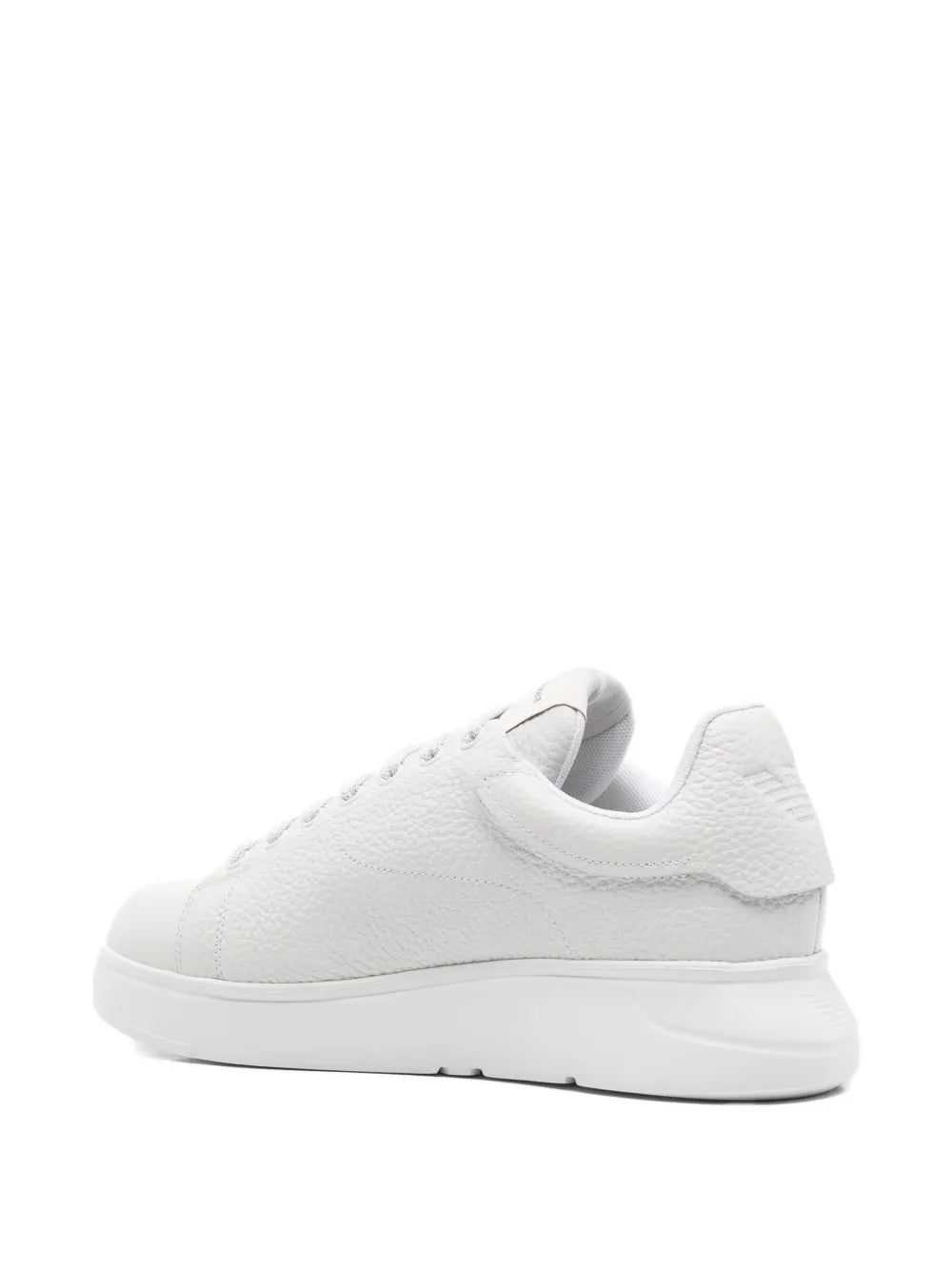 Emporio Armani Padded-Tongue Leather Sneakers