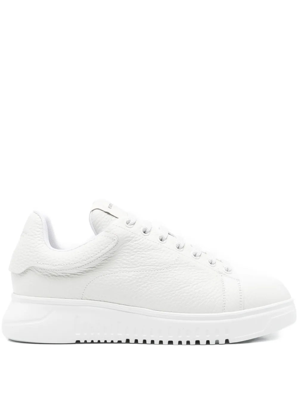 Emporio Armani Padded-Tongue Leather Sneakers