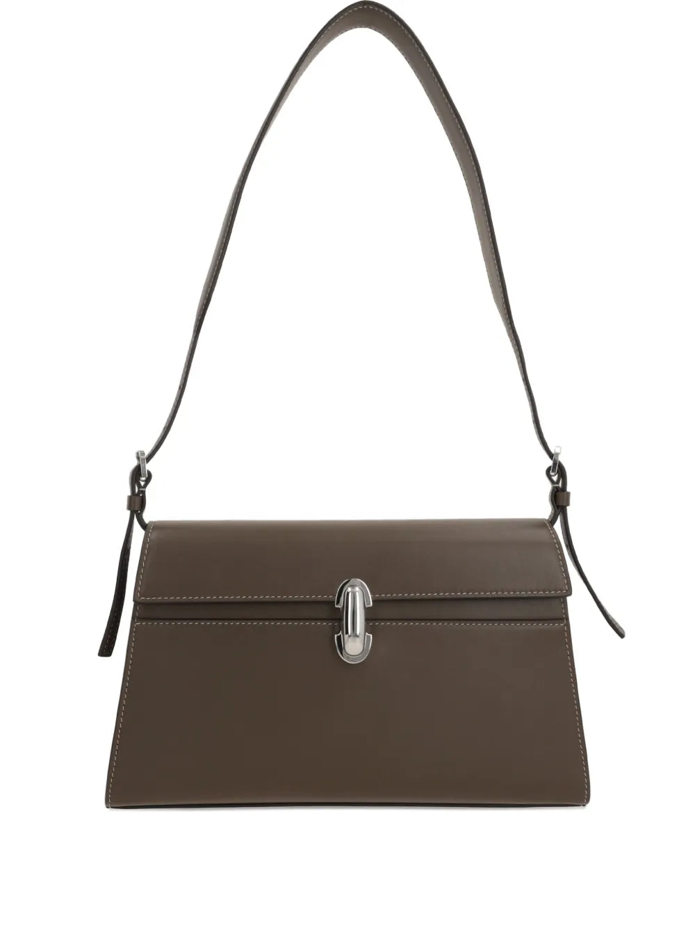 Savette turn-lock flap shoulder bag