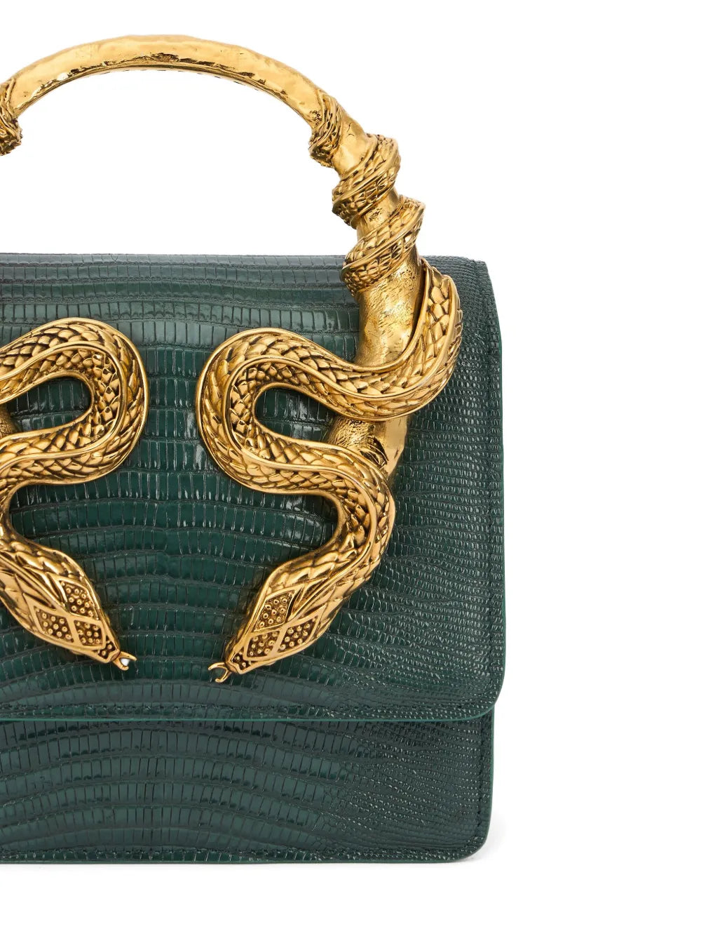 Roberto Cavallisnake-embellished tote bag