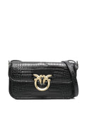 PINKOcrocodile-embossed leather cross body bag
