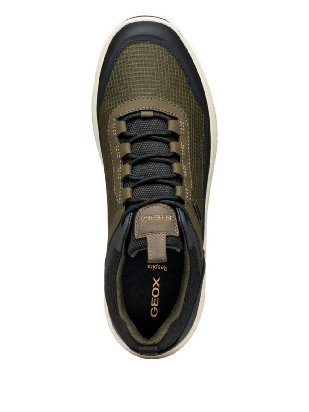 Geox Textured Panelled Low-Top Sneakers
