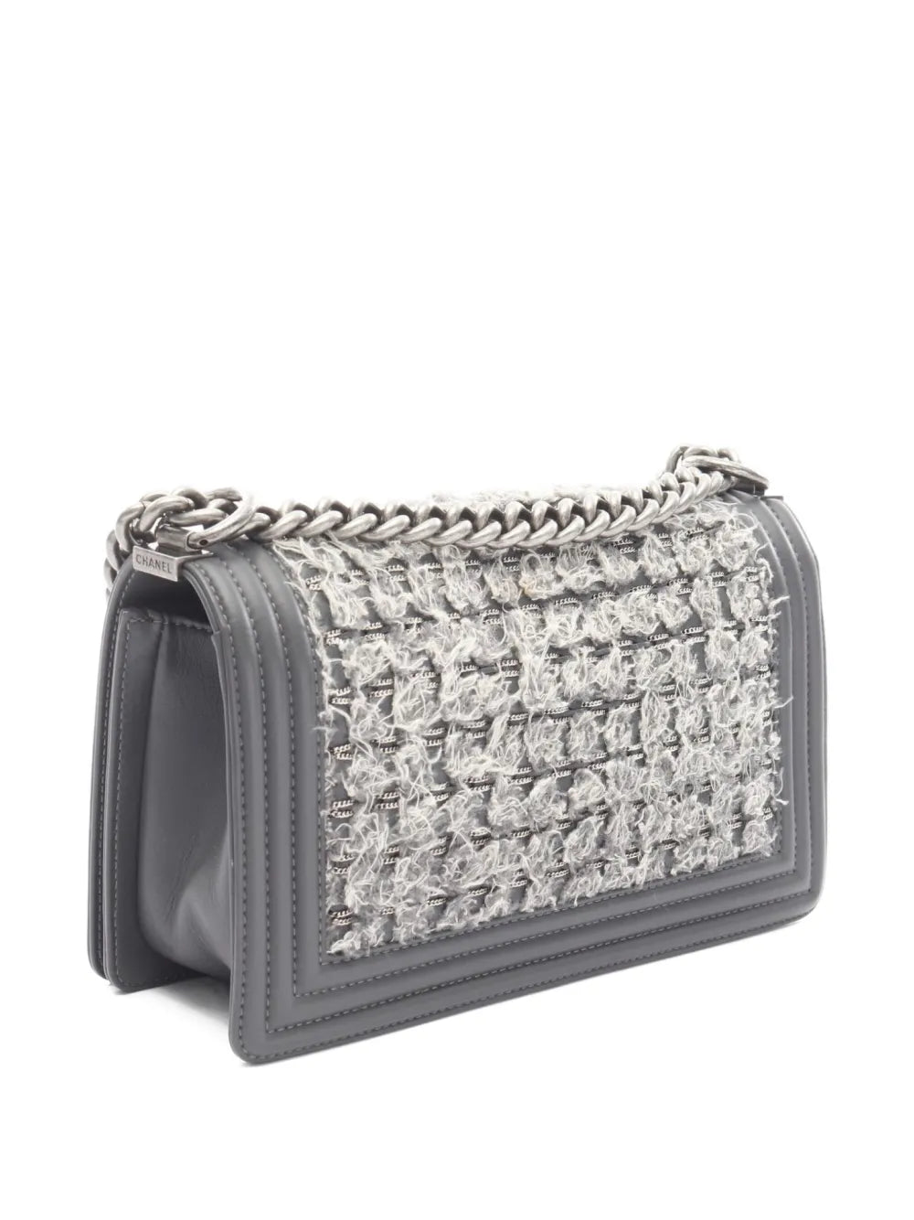 Pre-OwnedCHANEL Pre-Owned2016-2017 Boy tweed shoulder bag