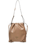 PINKOdrawstring leather shoulder bag