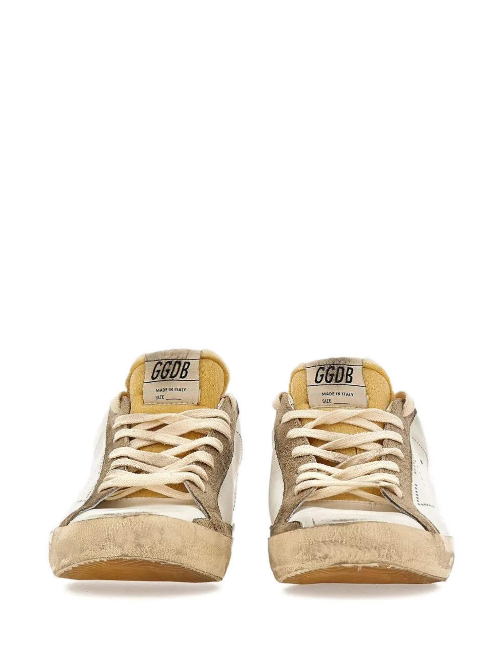 Golden Goose Super-Star Used-Effect Leather Low-Top Sneakers