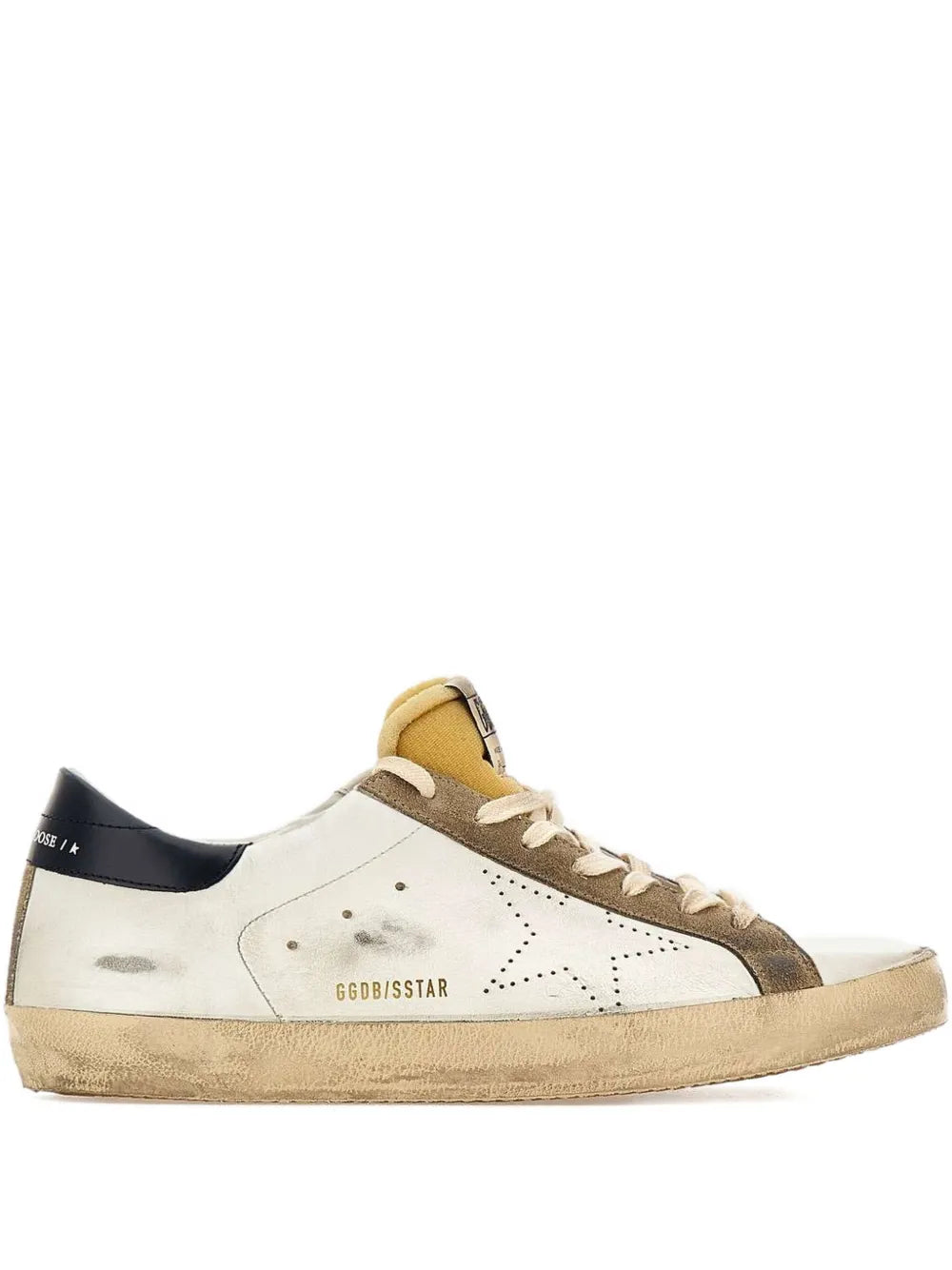 Golden Goose Super-Star Used-Effect Leather Low-Top Sneakers