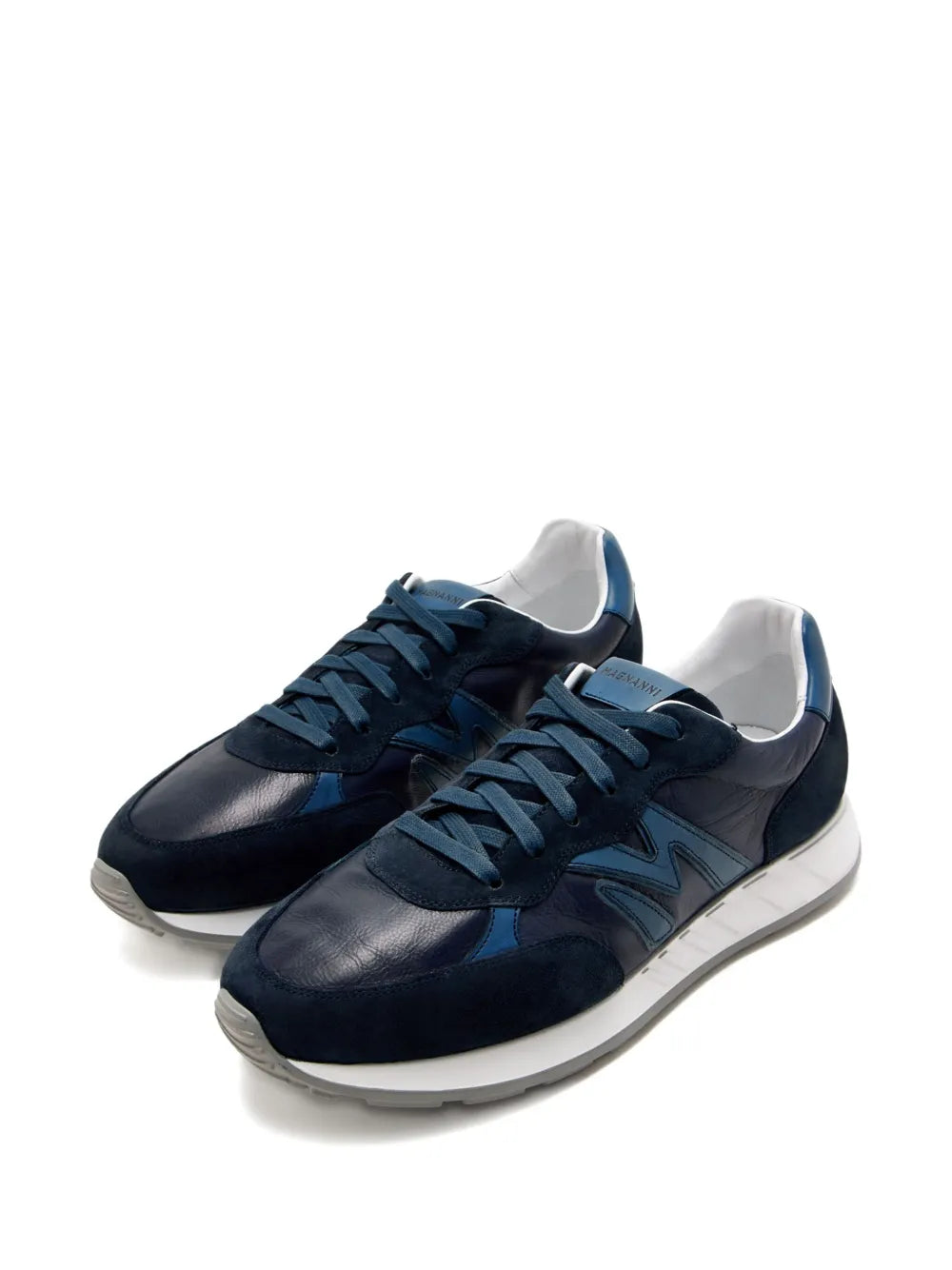 Magnanni Yoki Leather Suede Panelled Sneakers