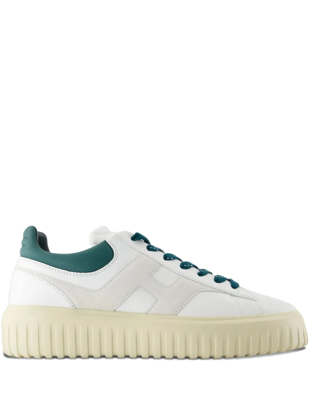 Hogan H-Stripes Leather Platform Low-Top Sneakers