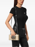 Philipp Pleincrocodile-print claw clutch