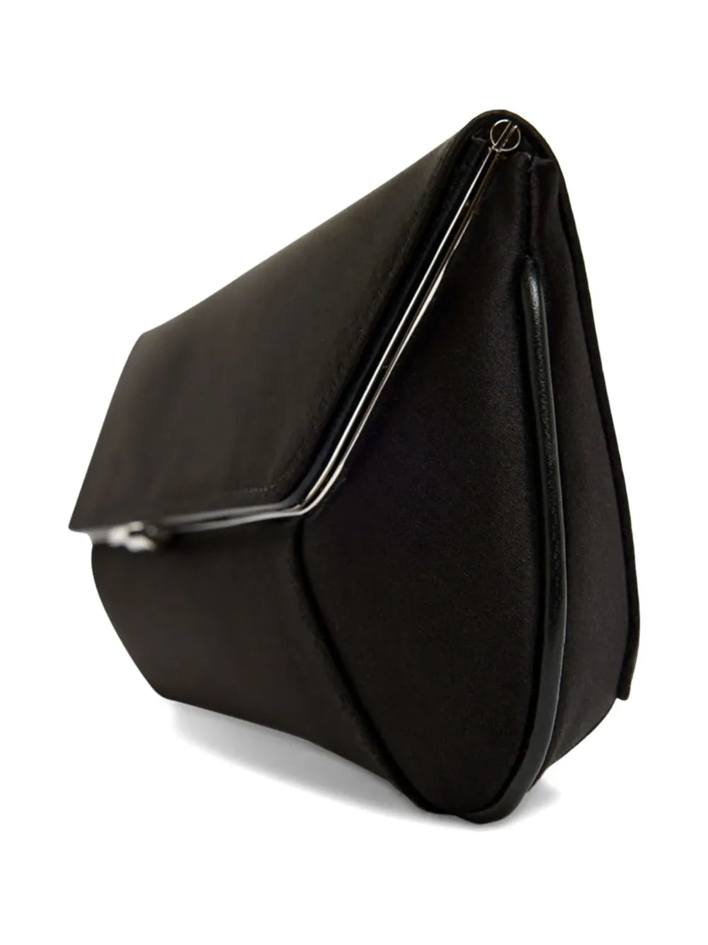 Amina Muaddimetallic-trim clutch bag