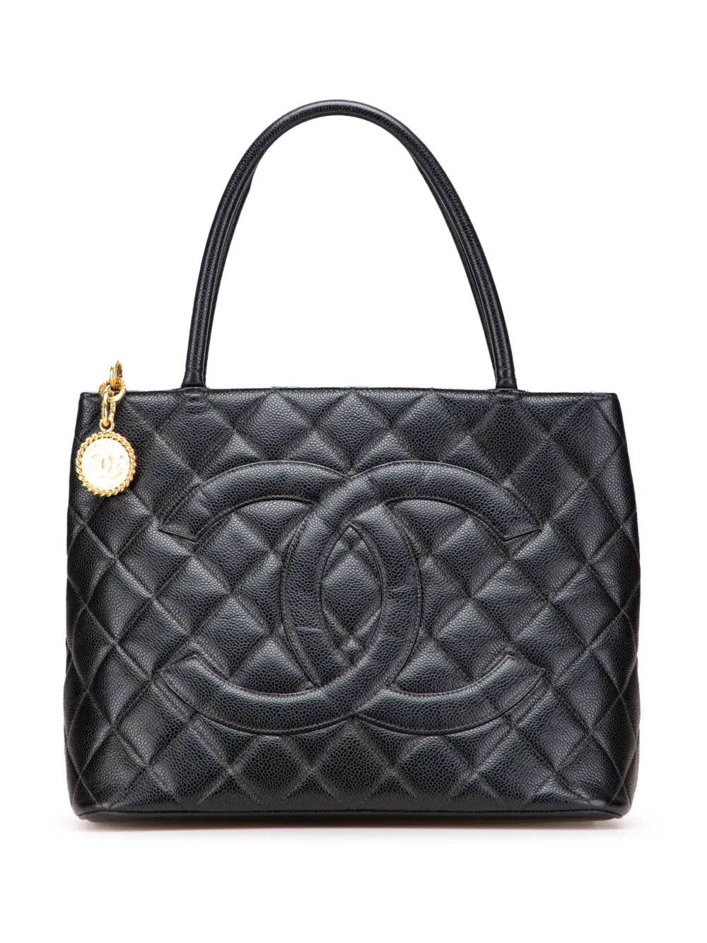 Pre-OwnedCHANEL Pre-Owned2002-2003 Caviar Medallion tote bag