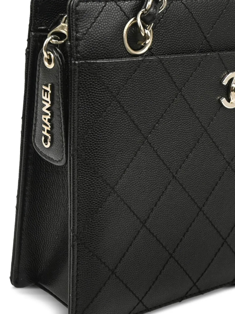 Pre-OwnedCHANEL Pre-Owned1998 leather handbag