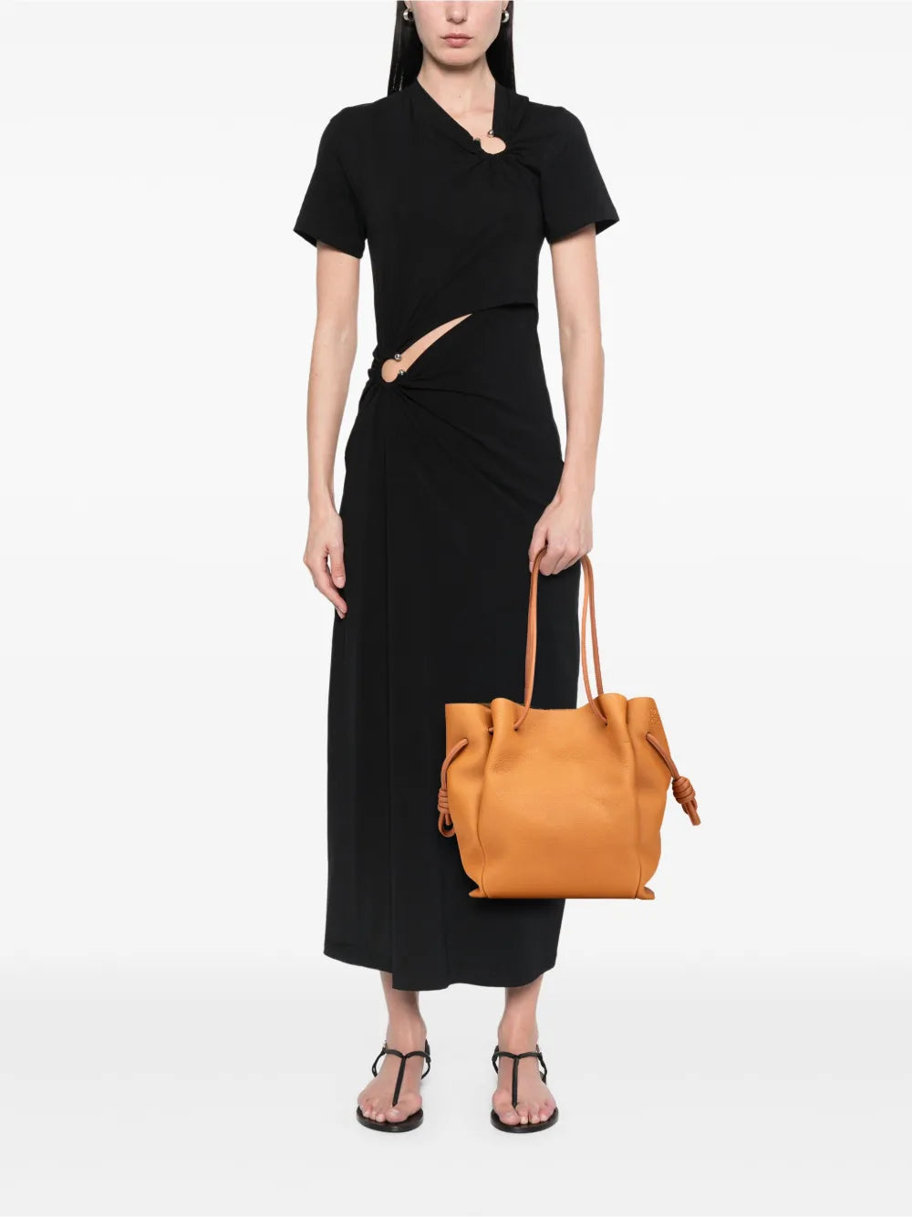 Pre-OwnedLoewe Pre-Owned2018 Medium Leather Flamenco Knot tote bag