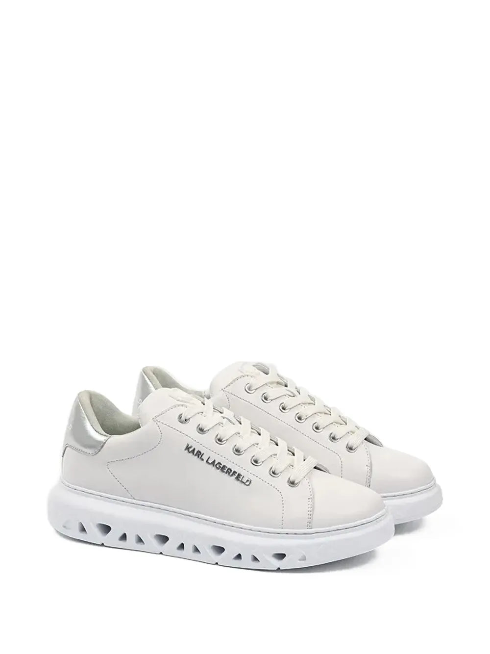 Karl Lagerfeld Metallic-Heel Sneakers