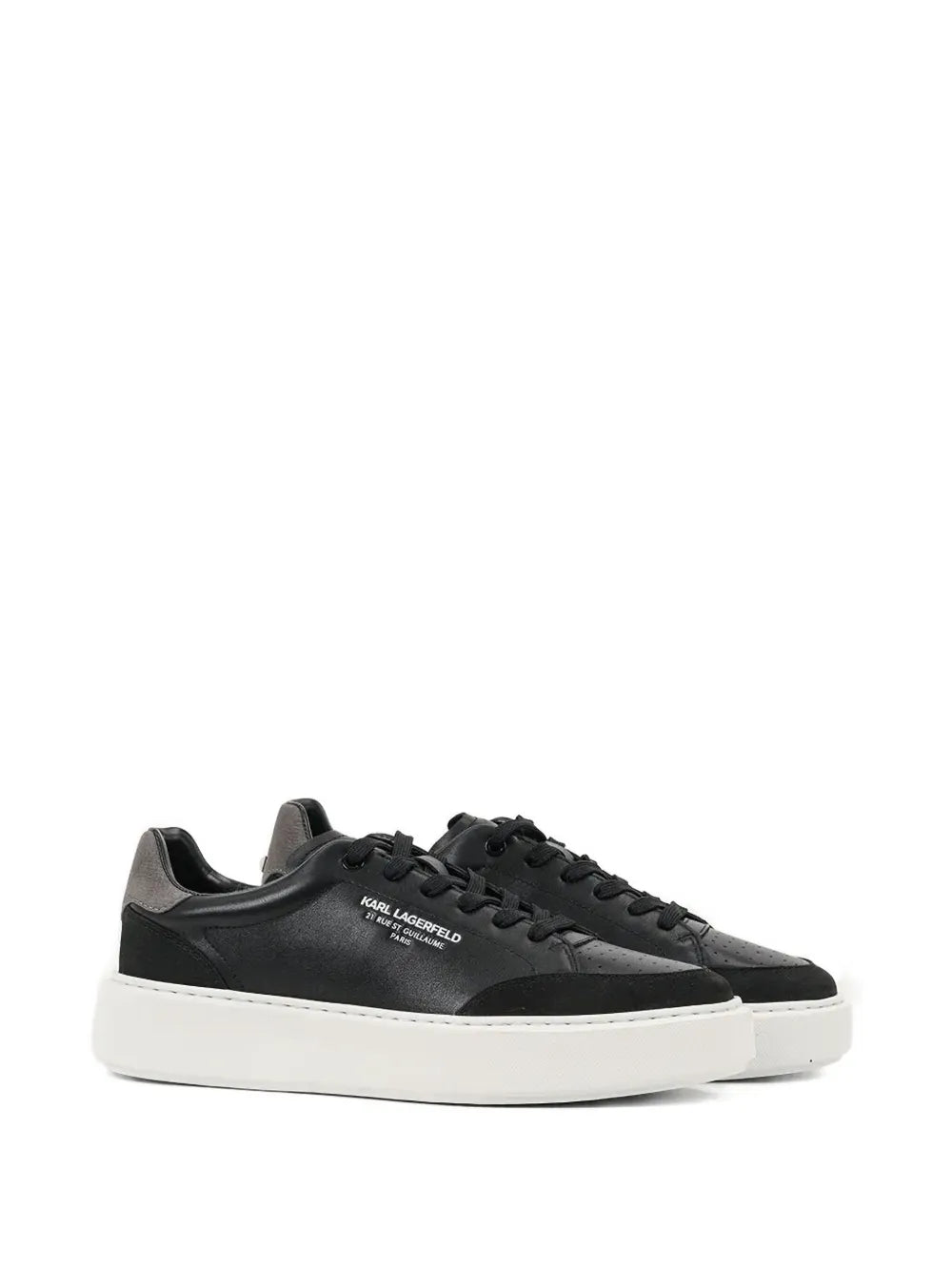 Karl Lagerfeld Leather Platform Sneakers
