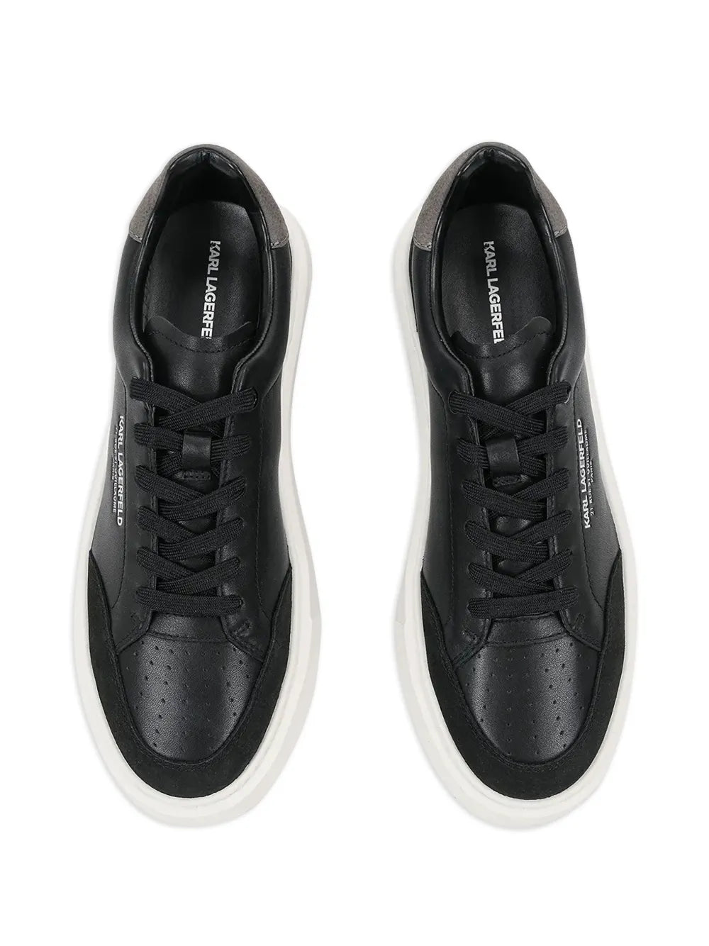 Karl Lagerfeld Leather Platform Sneakers
