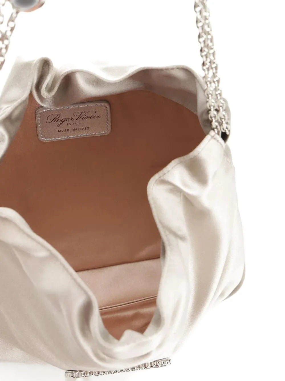 Roger Viviersmall Pilgrim crystal-embellished satin shoulder bag