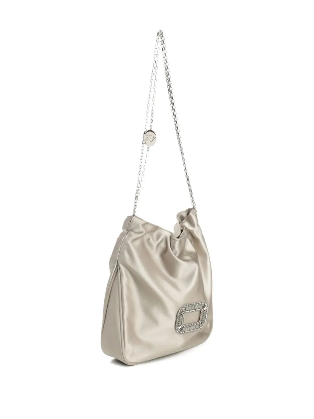 Roger Viviersmall Pilgrim crystal-embellished satin shoulder bag