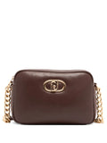 LIU JOmedium LaPuffy logo-plaque chain-strap cross body bag