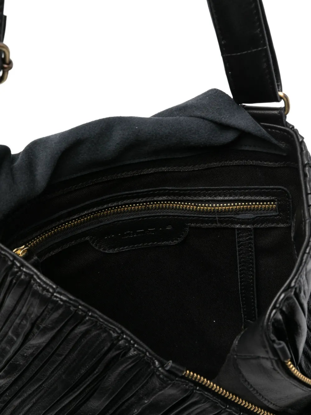 MialuisGabri pleated leather shoulder bag