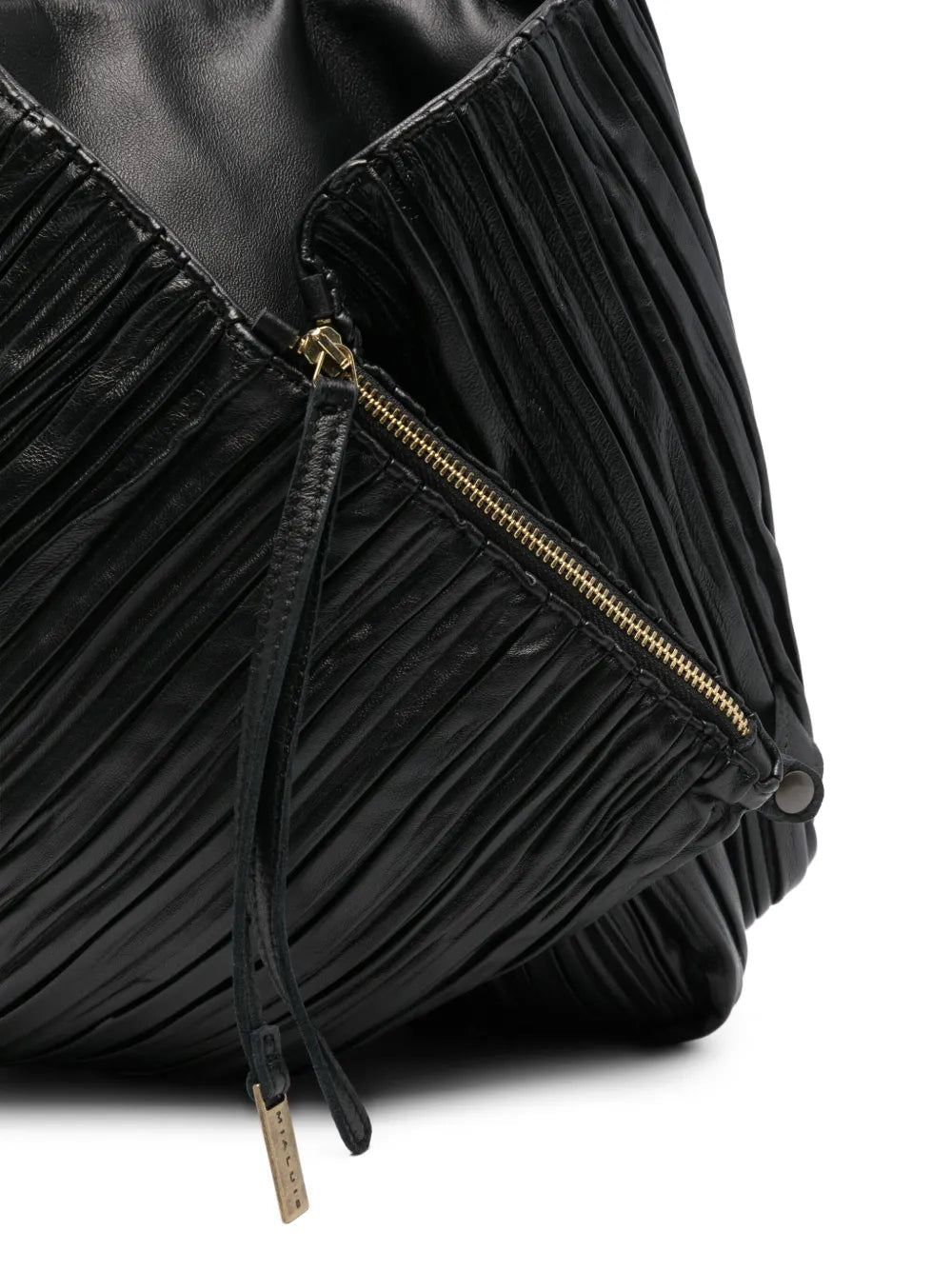 MialuisGabri pleated leather shoulder bag