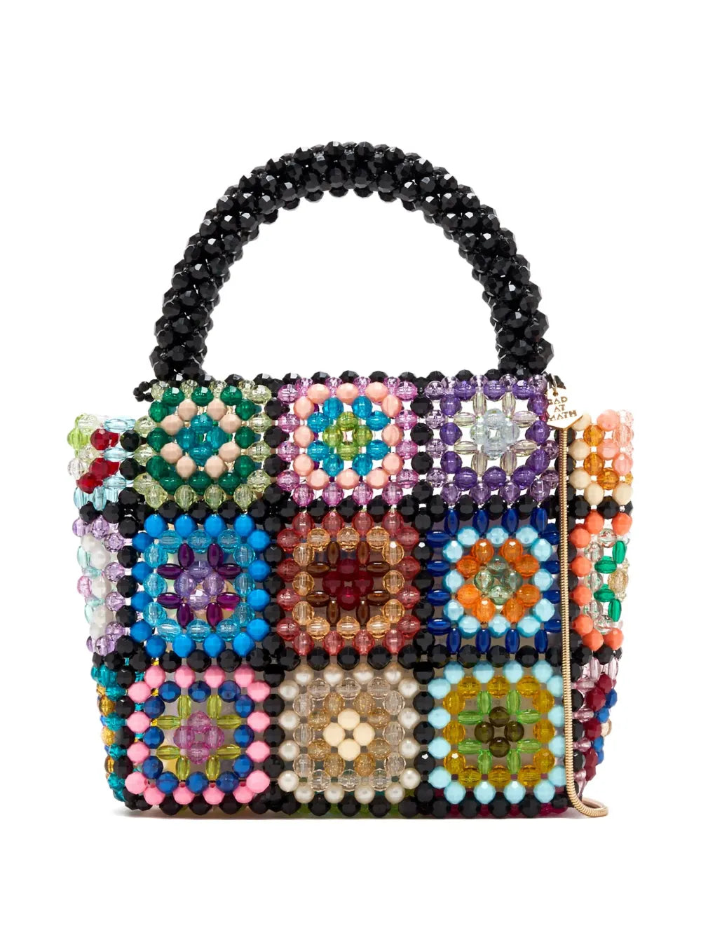 Bad at mathbeaded patchwork bag